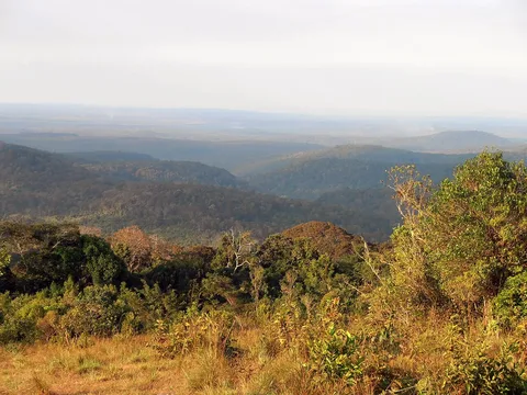 Forested ridges in Mondulkiri
