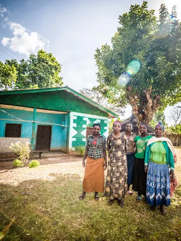 Coffee growers’ family near Hawassa