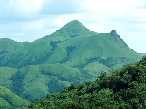 Green ridges of Jenkalgudda near Sakleshpur