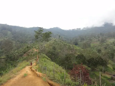Highland landscape in the Goroka area