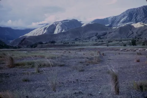 Markham Valley grassland and ridges — archival photograph, 1966–1967