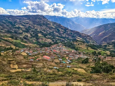 Chillia and cultivated mountain slopes in La Libertad