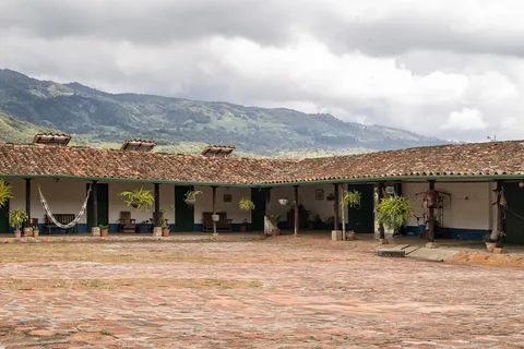 Coffee farm and surrounding mountains, Mérida, Venezuela